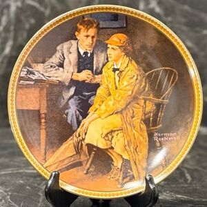 NORMAN ROCKWELL’S Rediscovered Women “Confiding in the Den” Plate
